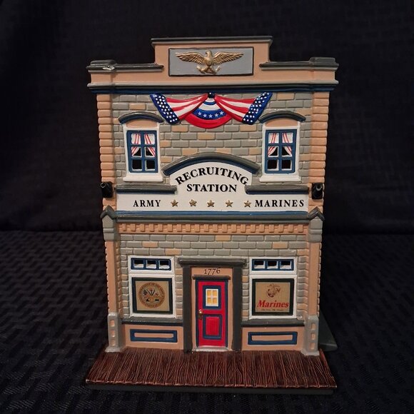 Dept 56 The Original Snow Village Armed Forces Recruiting Station #55081 - Picture 1 of 14